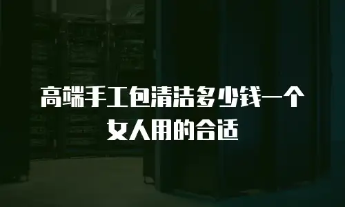 高端手工包清洁多少钱一个女人用的合适