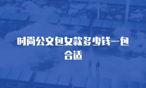 时尚公文包女款多少钱一包合适