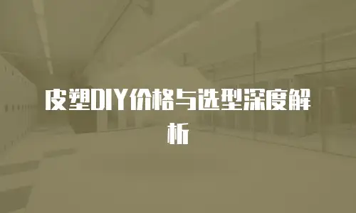 皮塑DIY价格与选型深度解析