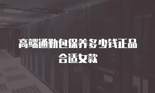 高端通勤包保养多少钱正品合适女款