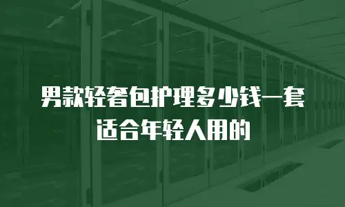 男款轻奢包护理多少钱一套适合年轻人用的