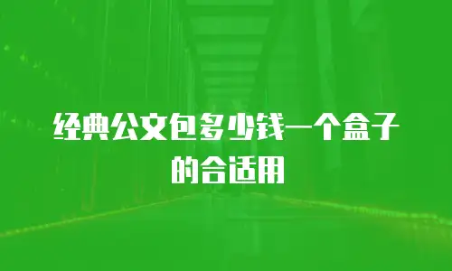 经典公文包多少钱一个盒子的合适用