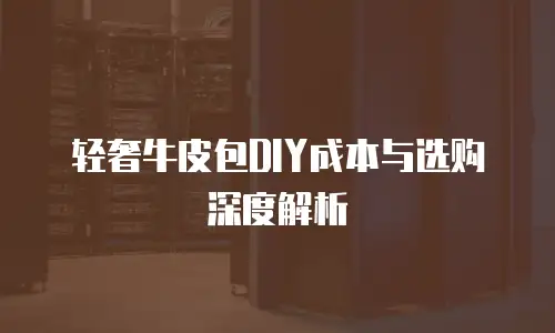 轻奢牛皮包DIY成本与选购深度解析