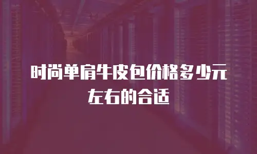 时尚单肩牛皮包价格多少元左右的合适
