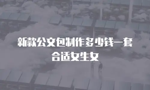 新款公文包制作多少钱一套合适女生女