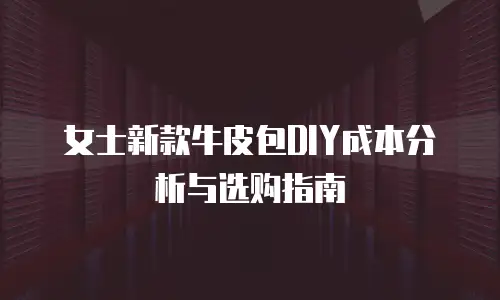 女士新款牛皮包DIY成本分析与选购指南