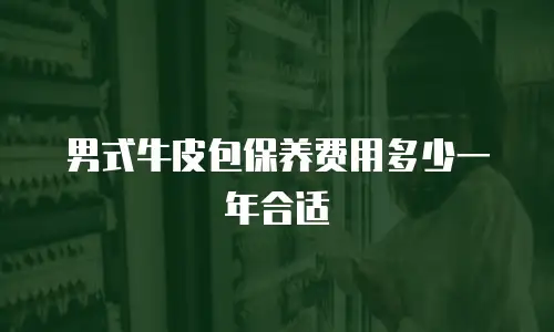 男式牛皮包保养费用多少一年合适