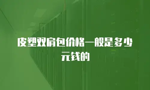皮塑双肩包价格一般是多少元钱的