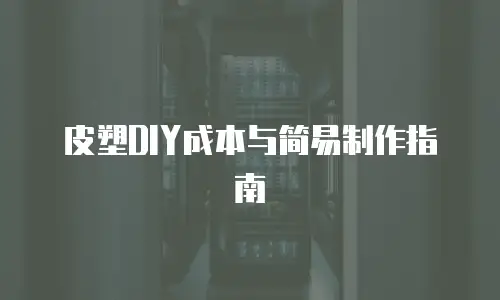 皮塑DIY成本与简易制作指南