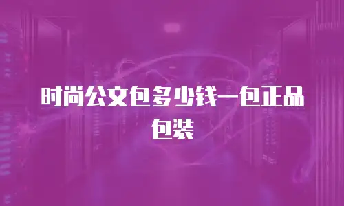 时尚公文包多少钱一包正品包装