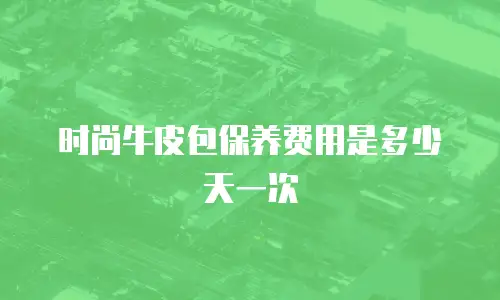 时尚牛皮包保养费用是多少天一次