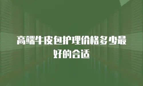 高端牛皮包护理价格多少最好的合适