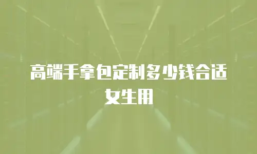 高端手拿包定制多少钱合适女生用