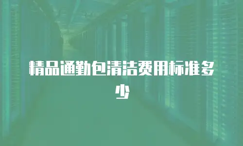 精品通勤包清洁费用标准多少