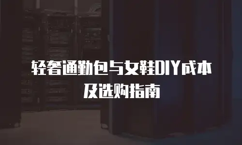 轻奢通勤包与女鞋DIY成本及选购指南