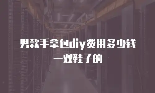 男款手拿包diy费用多少钱一双鞋子的