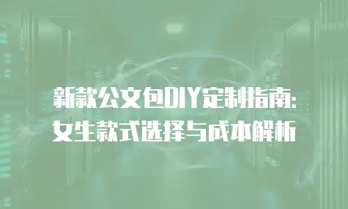 新款公文包DIY定制指南：女生款式选择与成本解析