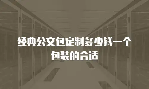经典公文包定制多少钱一个包装的合适