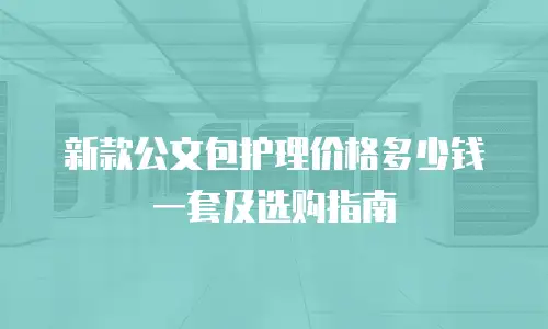新款公文包护理价格多少钱一套及选购指南