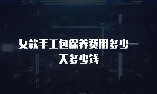 女款手工包保养费用多少一天多少钱