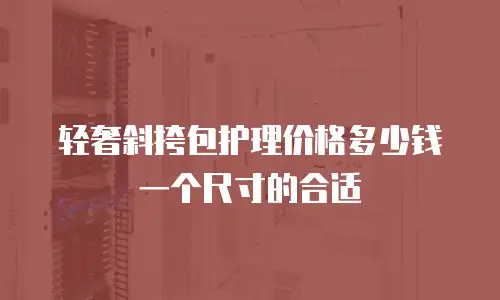 轻奢斜挎包护理价格多少钱一个尺寸的合适