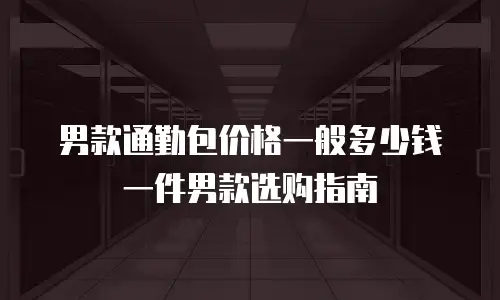男款通勤包价格一般多少钱一件男款选购指南
