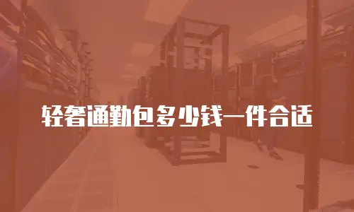 轻奢通勤包多少钱一件合适