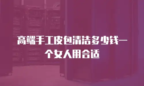 高端手工皮包清洁多少钱一个女人用合适