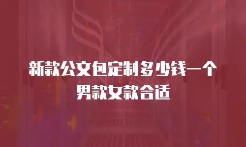 新款公文包定制多少钱一个男款女款合适