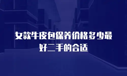 女款牛皮包保养价格多少最好二手的合适