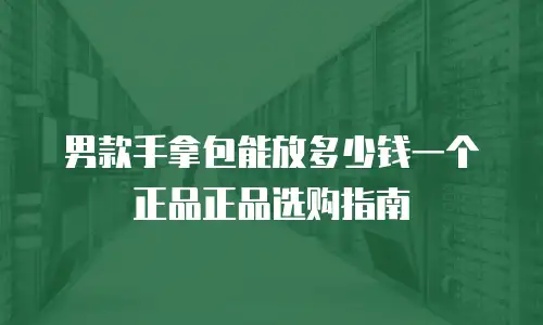 男款手拿包能放多少钱一个正品正品选购指南