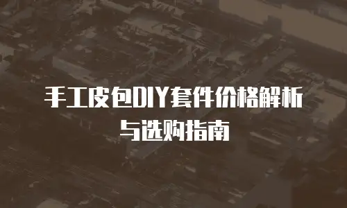 手工皮包DIY套件价格解析与选购指南