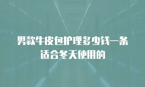 男款牛皮包护理多少钱一条适合冬天使用的