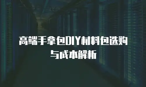 高端手拿包DIY材料包选购与成本解析