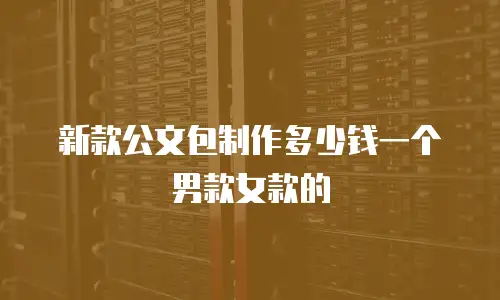 新款公文包制作多少钱一个男款女款的