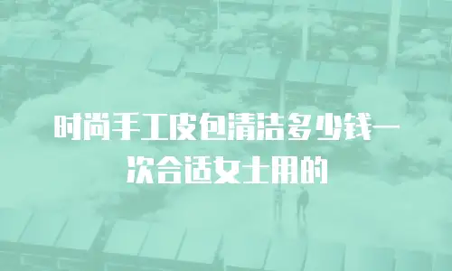 时尚手工皮包清洁多少钱一次合适女士用的