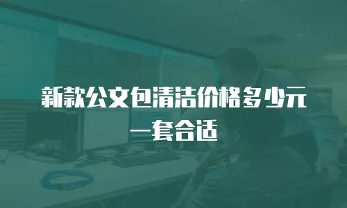 新款公文包清洁价格多少元一套合适
