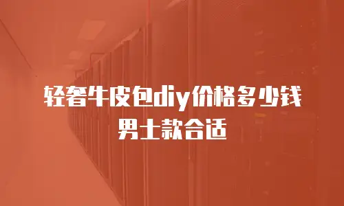 轻奢牛皮包diy价格多少钱男士款合适