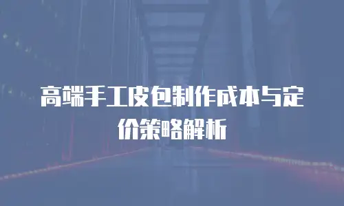 高端手工皮包制作成本与定价策略解析