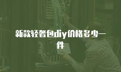 新款轻奢包diy价格多少一件