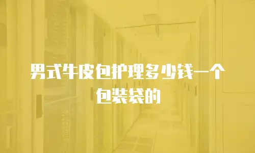 男式牛皮包护理多少钱一个包装袋的