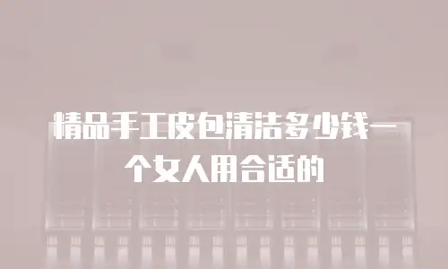 精品手工皮包清洁多少钱一个女人用合适的