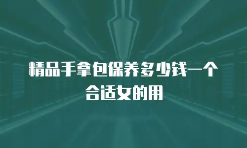 精品手拿包保养多少钱一个合适女的用