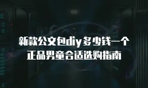 新款公文包diy多少钱一个正品男童合适选购指南