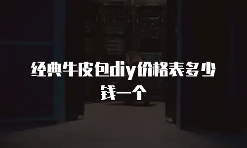 经典牛皮包diy价格表多少钱一个