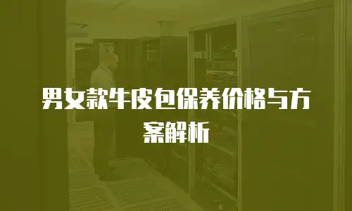 男女款牛皮包保养价格与方案解析