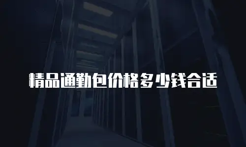 精品通勤包价格多少钱合适