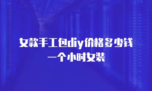 女款手工包diy价格多少钱一个小时女装