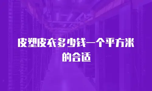 皮塑皮衣多少钱一个平方米的合适