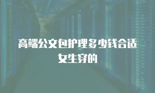高端公文包护理多少钱合适女生穿的